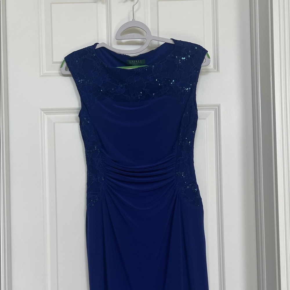 Ralph Lauren Chic Navy Sequin Dress